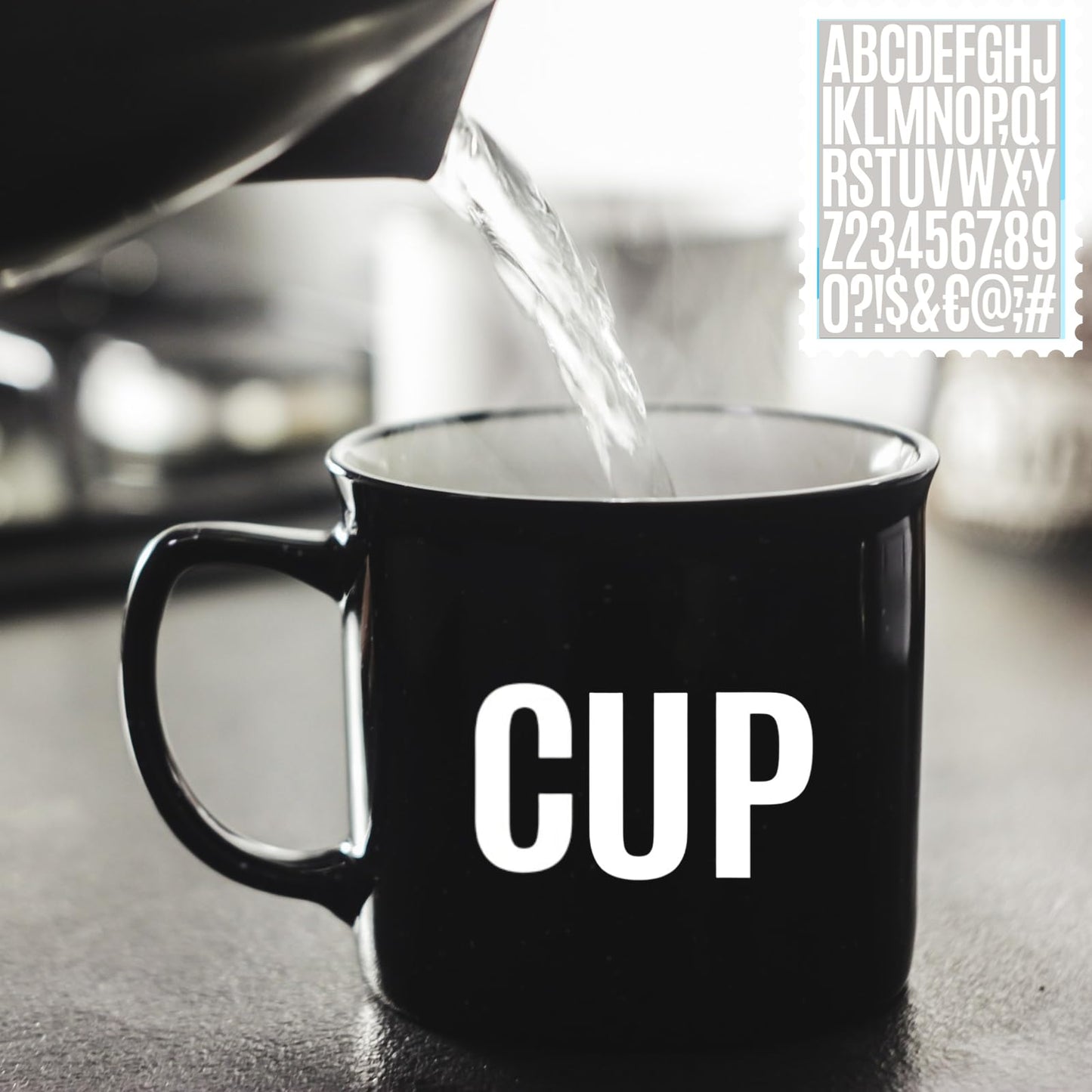 Jiepuxiter 10 Sheets Vinyl Letter Number Stickers, Self-Adhesive Alphabet Stickers, Waterproof Mailbox Number Sticker Letters for Mailboxes,Door,Cars,Boats, Address Signs (White, 2 inch)