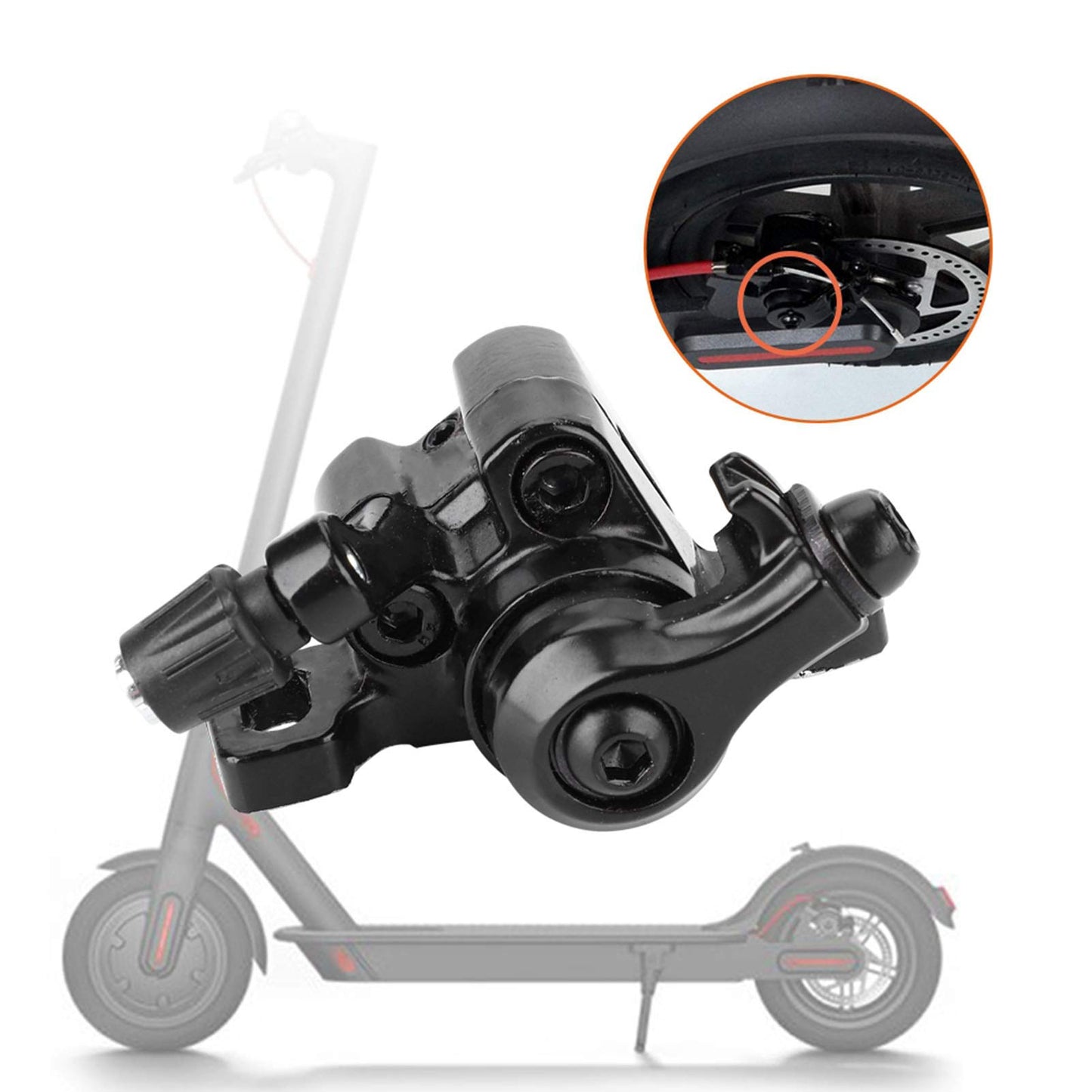 Honio Black Scooter Brake Device with 50mm Hole Electric Scooter Brake for Brake Electric Scooter