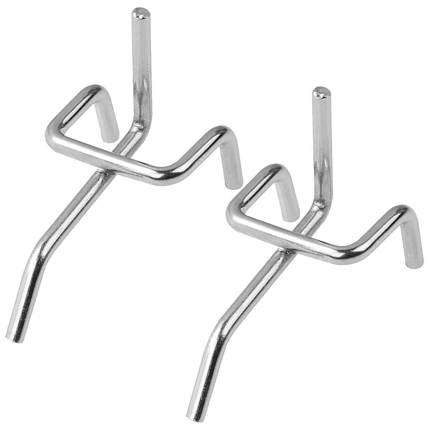 JMIATRY 100PCS Metal Pegboard Hooks 1 Inch Pegboard Hooks 1/8" Diameter Heavy Duty Board Shelving Peg Board Hook for 1/4" - 1/8” Thick Metal Perforated Pegboards, Pegboards Counters Display, Crafts