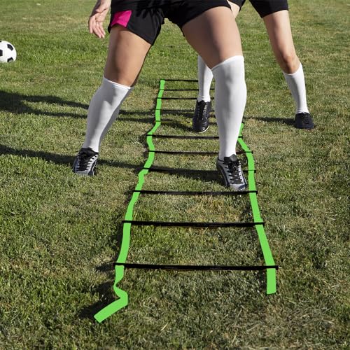 Fire Escape Ladders, 20FT Emergency Rope Ladder with 2 Hooks for 2-3 Story Homes, Portable Multi-use Quick Deployment Rope Ladders for Balcony Tree Window