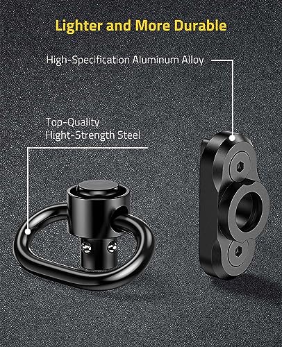 Sling Swivel Mount for Two Point Sling - 2 Pack 360° Rotation