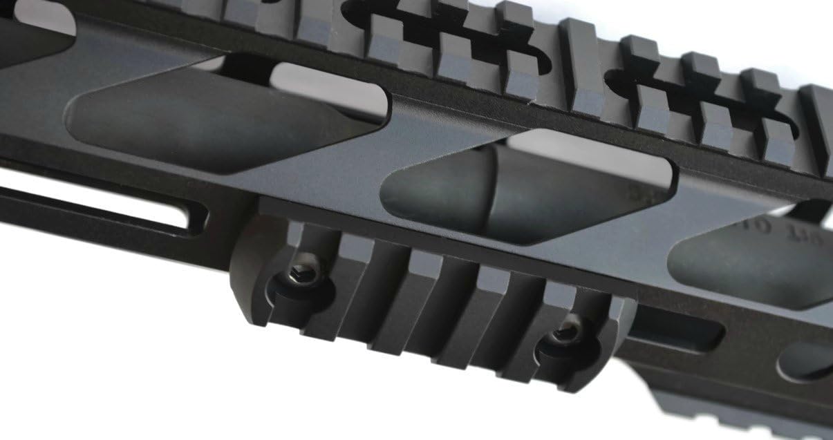 STNGR USA M-LOK Aluminum Picatinny Rail Section - 5-Slot Accessory with T-Nuts & Screws Included