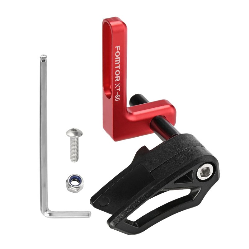 FOMTOR Chain Guide Mountain Bike, Bicycle Direct Mount Chainring Guard MTB Road Bike Chain Protector 7075 T6 Alloy Aluminum for BMX, Fixie (Red)