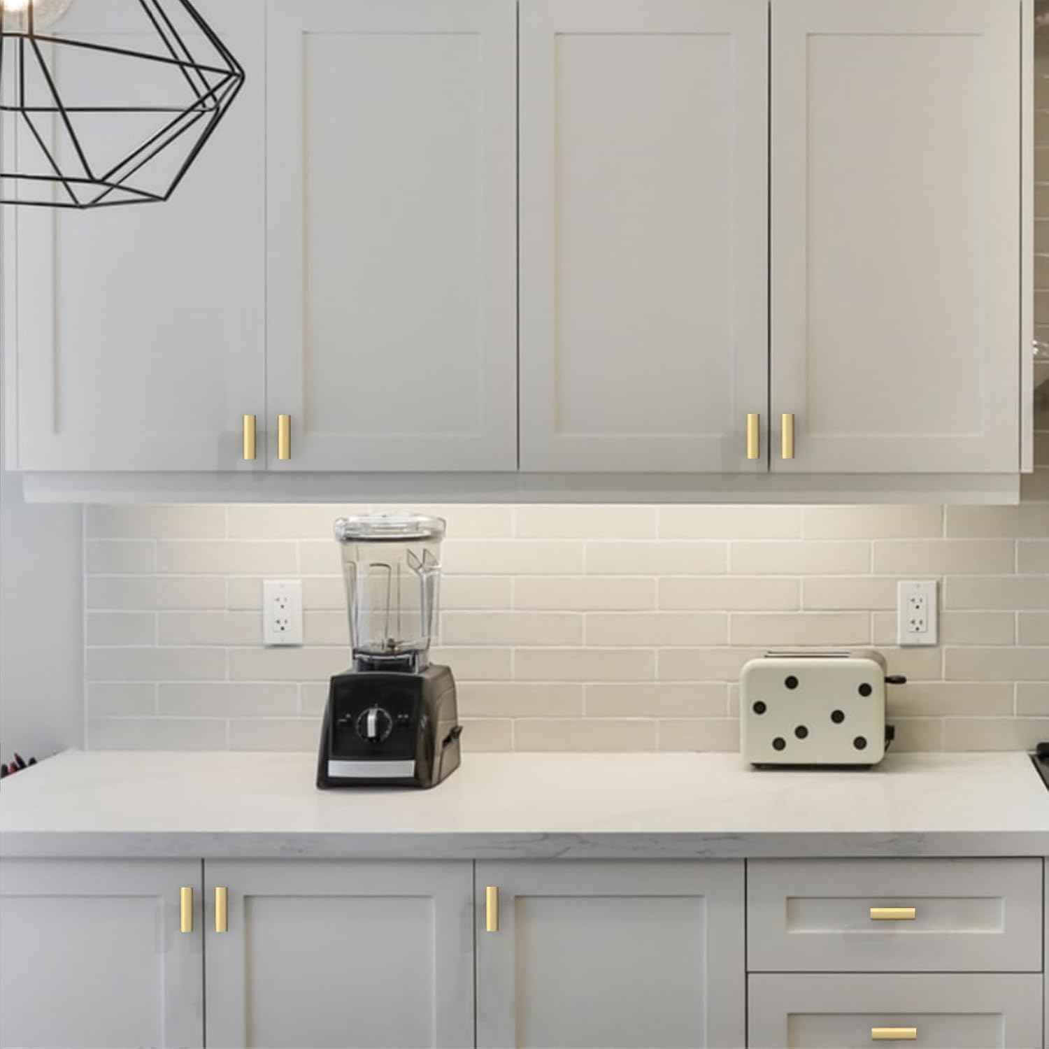 30 Pack Matte Black Kitchen Cabinet Knobs - Stylish Zinc Drawer Hardware for Dresser