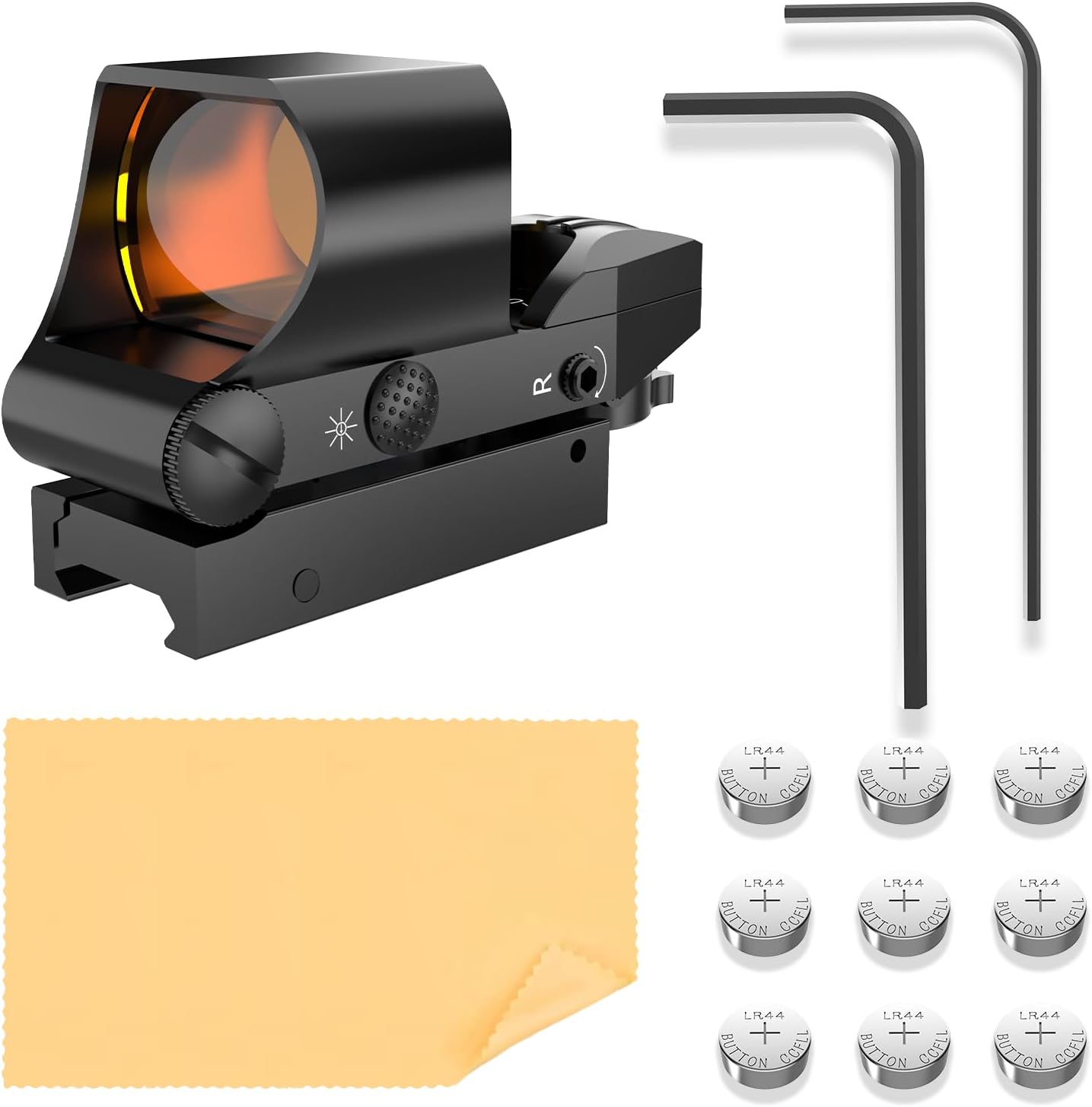 Reflex Sight | 40mm Red Dot Sight with 4 Multi-Reticle Options for Picatinny Rail