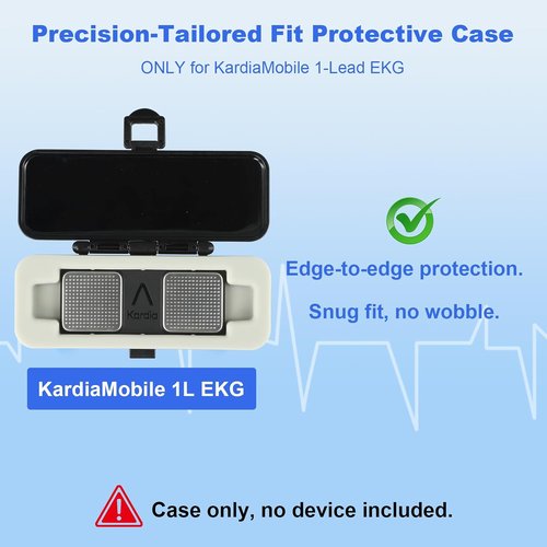 KardiaMobile 1L Case - Portable & Impact-Resistant Case for AliveCor EKG Monitor | Water-Resistant Protection