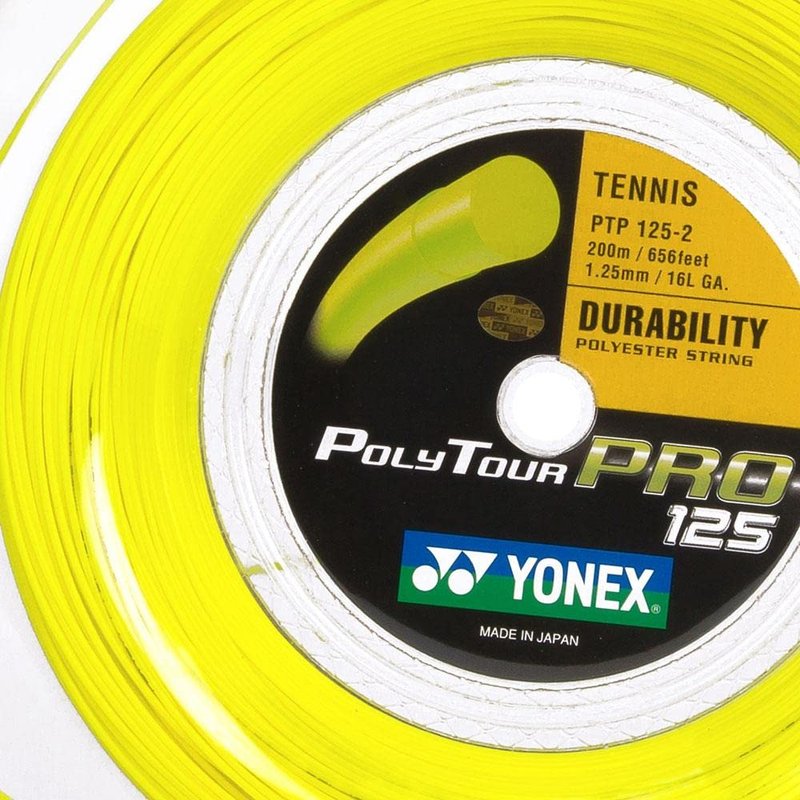 YONEX Poly Tour Pro String Reel - Yellow, 1.2 mm/200 m