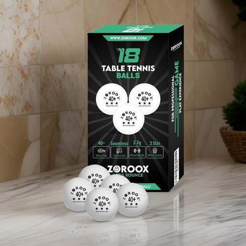High-Performance 3-Star Table Tennis Balls - 40+ ABS Competition Grade | Available in Orange & White | Pack Sizes of 9, 18, 36, or 72