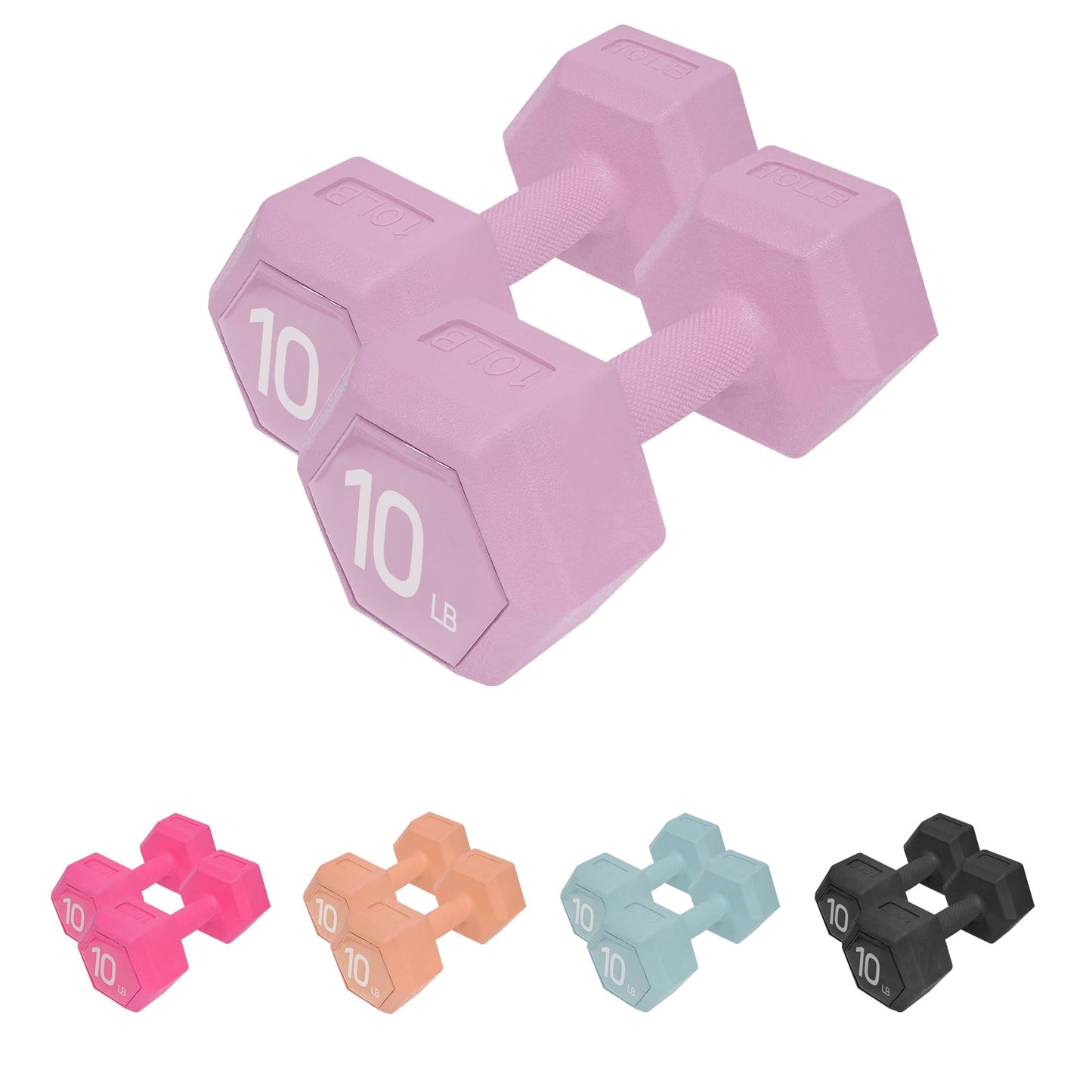 ZTTENLLY Dumbbell Sets - 5 lb Dumbbells Pair Hand Weights Set of 2 - Easy Grip - Arm Weights for Men and Women, Home Gym Exercise Equipment for Workouts Fitness Strength Training