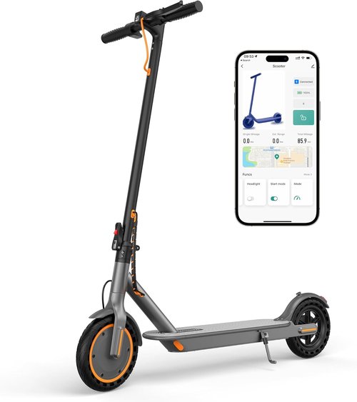 MAXSHOT Electric Scooter - High-Speed Folding E-Scooter with Dual Suspension | 350W/500W Motor, 21-28 Mile Range, 8.5/10/14" Tires