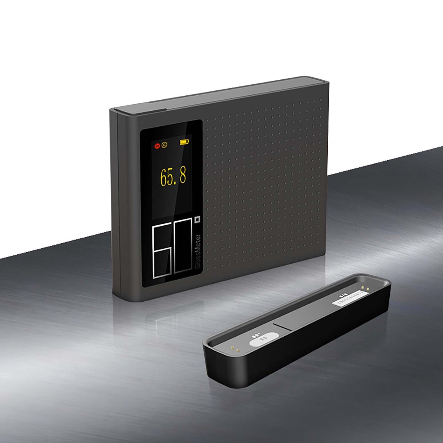 Auto Calibration Gloss Meter 60º 0-200GU Card Sized For Auto Paint Plastic Rubber Glass Hardware Stone Floor Tile Surface Glossmeter