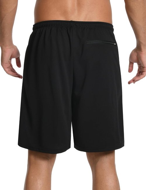 HovSiyla Men's 2-in-1 Running Shorts - Quick Dry Athletic Gym Workout with Zipper Pocket | Lightweight 3 Pack