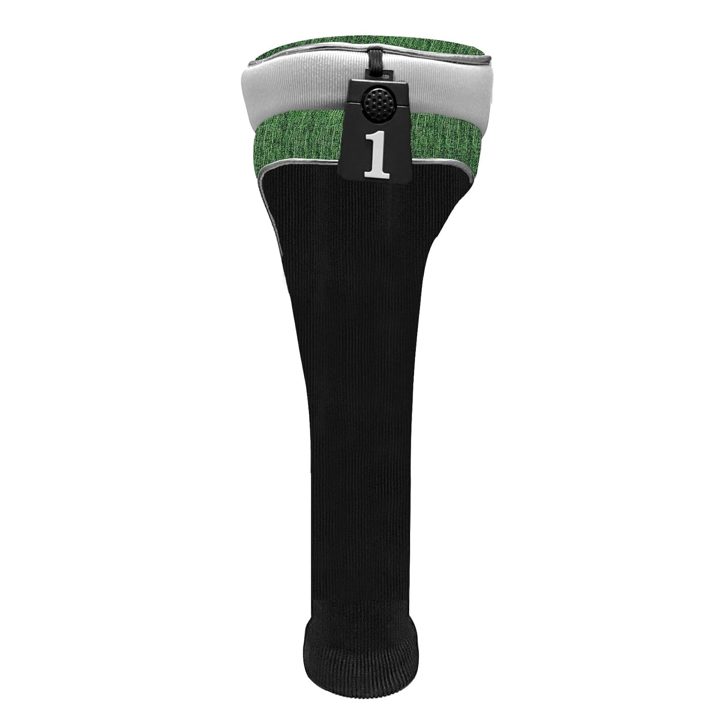 Andux 4pcs/Set Nylon Golf Wood Club Head Covers 460cc Driver Covers with Long Neck Green