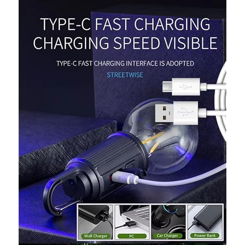 4 Pack Camping Lights Rechargeable, Hanging Tent Lights Bulb with Hook, Timer Function, 3 Lighting Modes Tent Lamp for Camping, Hiking, Backpacking, Emergency Outage (White)