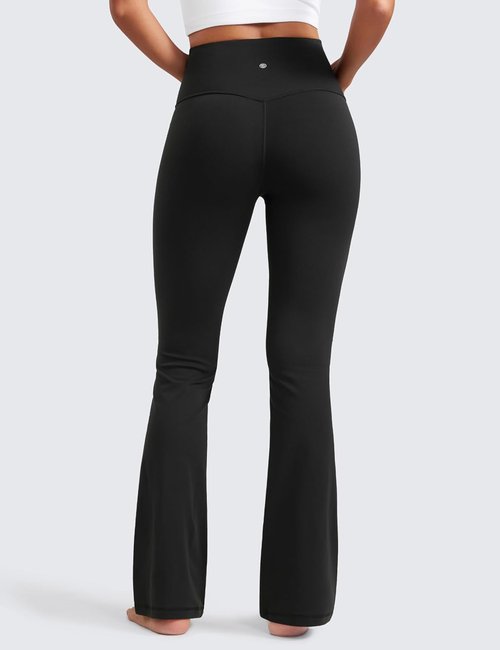 CRZ YOGA Flare Leggings - High Waist Bootcut Lounge Pants with Pocket | 29"/30.5"/32"/33.5" Sizes