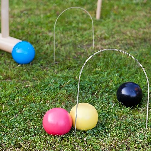 10 Pack Steel Croquet Wickets Replacement Hoops - 9 x 7.8 Inch