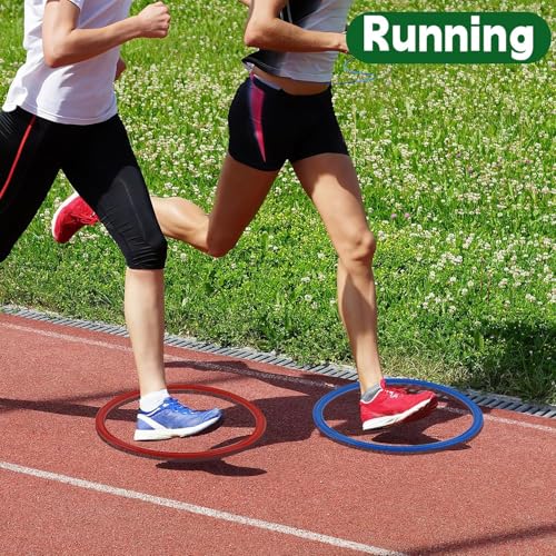 15 Inch Agility Rings - 24 Pack Speed Training Hoops for Soccer & Exercise
