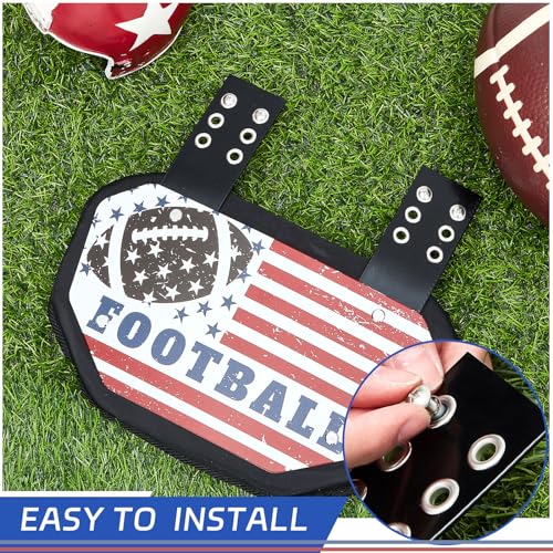 Football Backplate Screws Set - Round Silver - 4 Pieces
