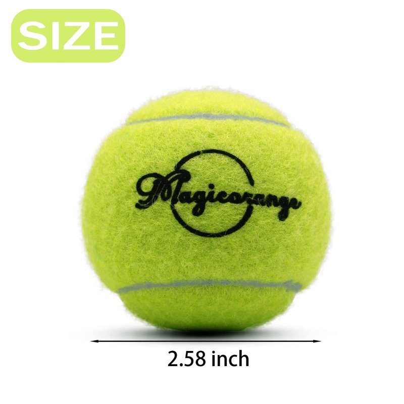 Magicorange Tennis Balls, 60 Pack Advanced Training Tennis Balls Practice Balls, Pet Dog Playing Balls, Come with Mesh Bag for Easy Transport, Good for Beginner Training Ball (Green)