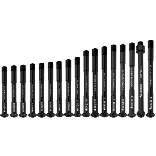 GRQUSTO 1.5mm Thread Pitch Front Rear Thru Axles for Road Mountain Bicyle Suspension Forks Rigid Forks and Bike Rear Frame, 6061 Aluminium Alloy Boost Through Axle: 12mm x 142mm