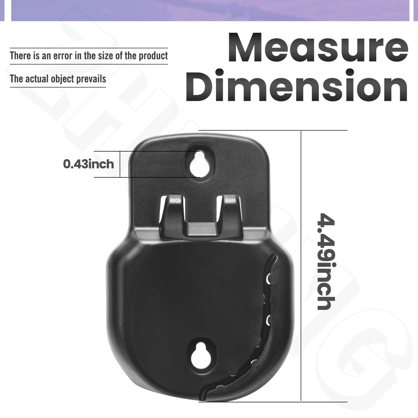 2 Pack 90606947-01 Vacuum Wall Base | Replacement Wall Mount Compatible with Black & Decker BDH2010LP, HHVI325JR, HHVI325JR22TG, HHVI325JR22, HHVI320JRS02