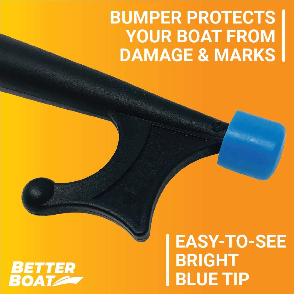 Telescoping Boat Hook Pole - Durable Docking Stick with 3/4" Thread Screw End | Marine Boating Accessory