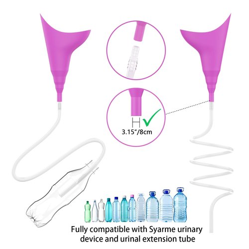 Female Urination Device Connector, Hose Barb Fittings 10Pcs, Connect The Urinal Tightly to the Extension Tube, Reusable Pipeline Connector, 1/5",7/25",7/20",11/25",47/100" (7/20" to 5 Diameters)