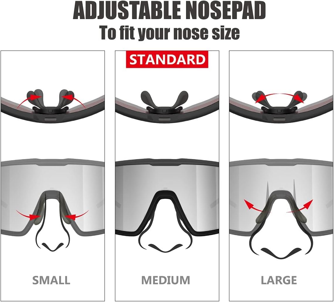 Qool Time Polarized Cycling Sunglasses - Unisex Sports Eyewear for Golf, Running, MTB & Outdoor Activities