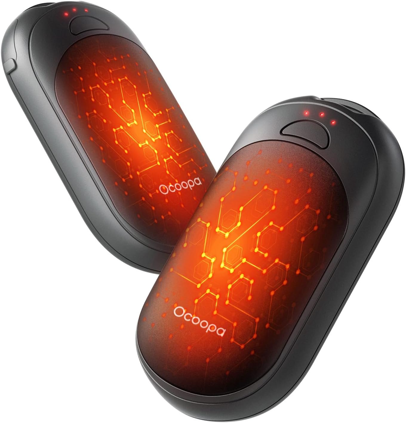 OCOOPA Rechargeable Magnetic Hand Warmers - Pocket-Sized, 3 Heat Settings, Lasts Up to 8 Hours | Perfect for Outdoors, Gifts for All
