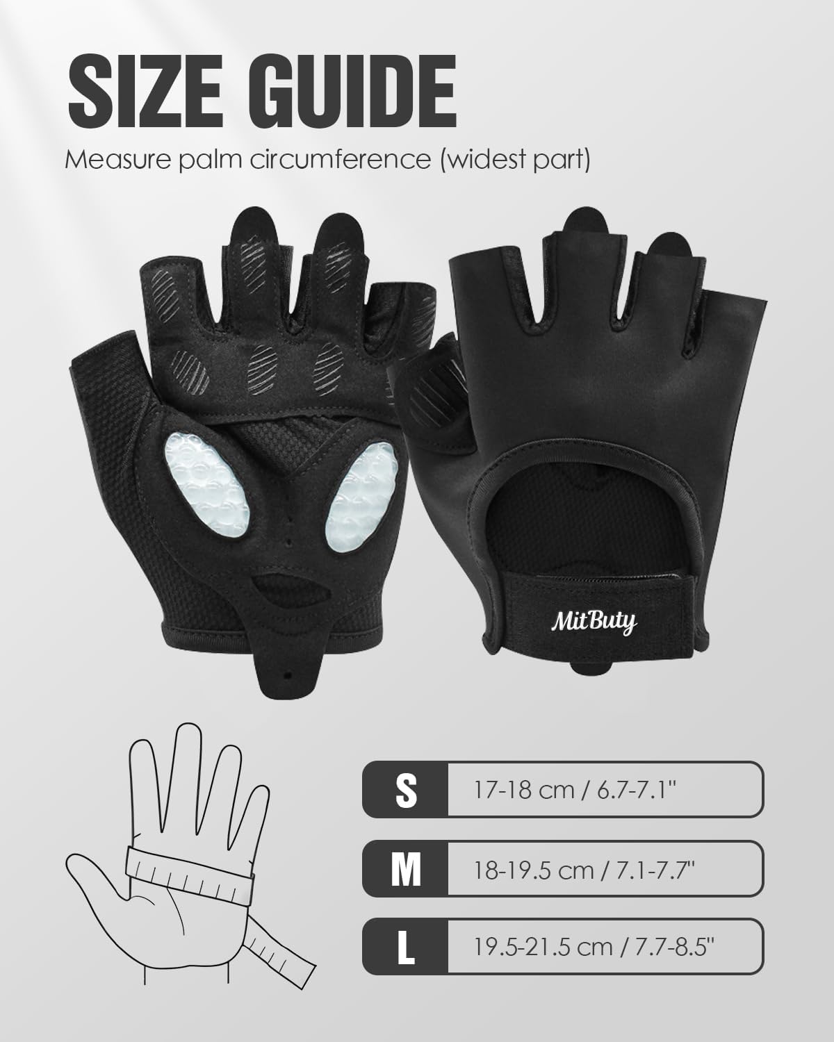 Skiennix Workout Gloves - Fingerless Gym Gloves with Silicone Grip & Palm Padding for Weight Lifting | Unisex