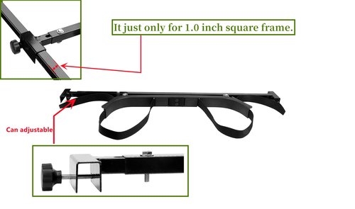 BestAccess Universal Golf Cart Bag Holder Bracket Attachment for EZGO Club Car Yamaha Rear Seat | No Drilling Required/Length Adjustable