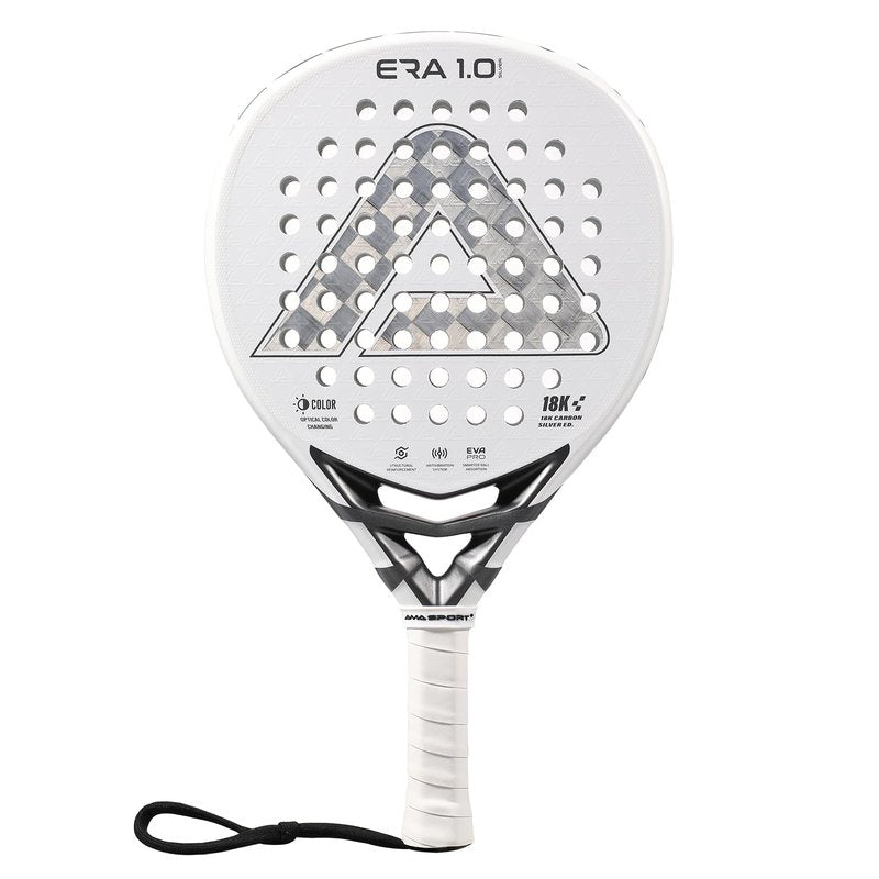 AMASPORT 2025 Era-1.0 Series Pros Padel Racket - 18K Carbon Pala Padel & Color-Changing Tech | Advanced Spin Control & Anti-Vibration Paddle Tennis Racquets | Expert-Level Power & Precision