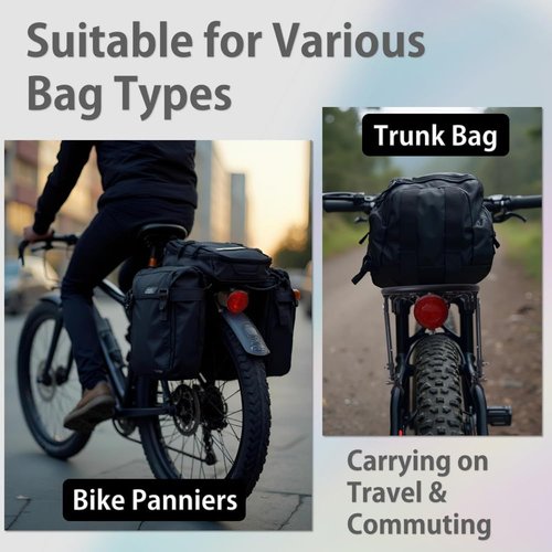 Fat Tire Bike Rack and Electric Bike Rack, Parrilla para Bicicletas Trasera, Ideas as Cargo Rack with Load Capacity (30KG Load Capacity)