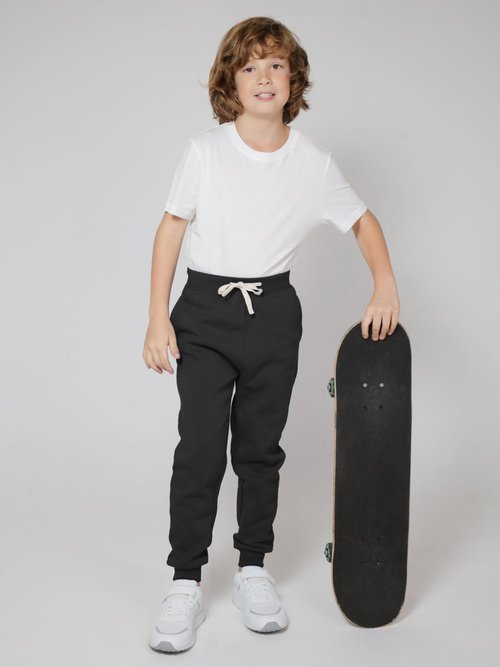 Resinta 3/4 Pack Toddler and Boys Fleece Lined Sweatpants Cotton Kids Jogger Pants with Pockets Drawstring