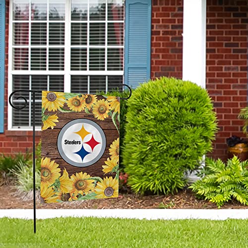 Pittsburgh Steelers Garden Flag - 13" x 18" Double Sided Polyester