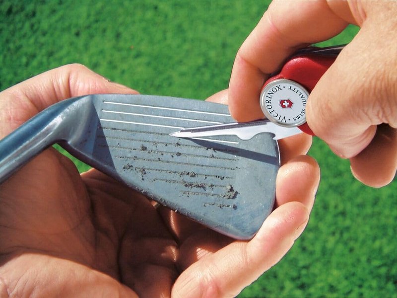 Victorinox Swiss Army Golf 10 Functions Multi-Tool, Red Transparent