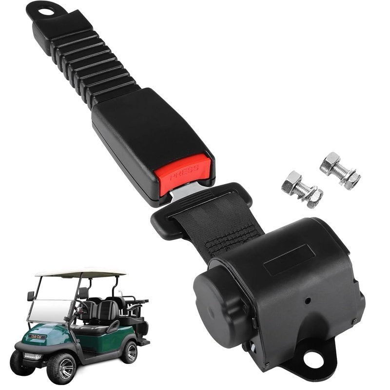 Courage Joy Kindness Retractable Golf Cart Seat Belts Kit,61" 2 Point Adjustable Seat Belts Universal Seat Belts for Golf Carts EZGO, Yamaha, Club Car, ICON, Star, Zone Golf Carts, Go Kart, Forkliftr