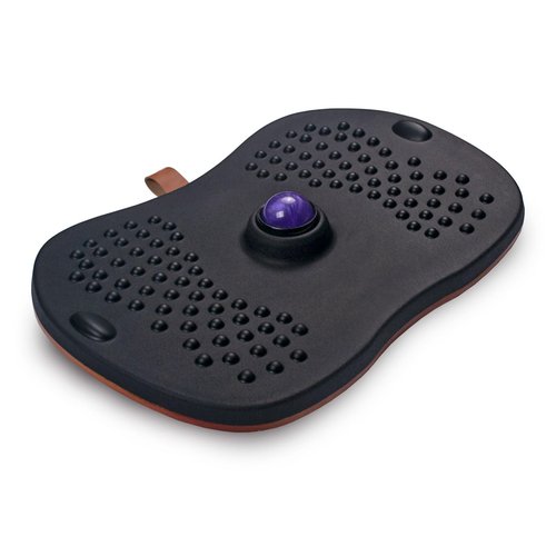Balance Board for Standing Desk with Massage Ball, Anti-Slip Wobble Board for Office & Home, 360° Rotation Wooden Core Mat for Foot Pain Relief & Anti-Fatigue, Supports 300 lbs
