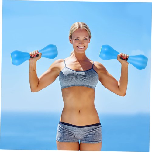BESPORTBLE Water Dumbbells Sports Barbell Water Aerobics Dumbbell Water Weights for Pool Exercise Equipment 2pcs