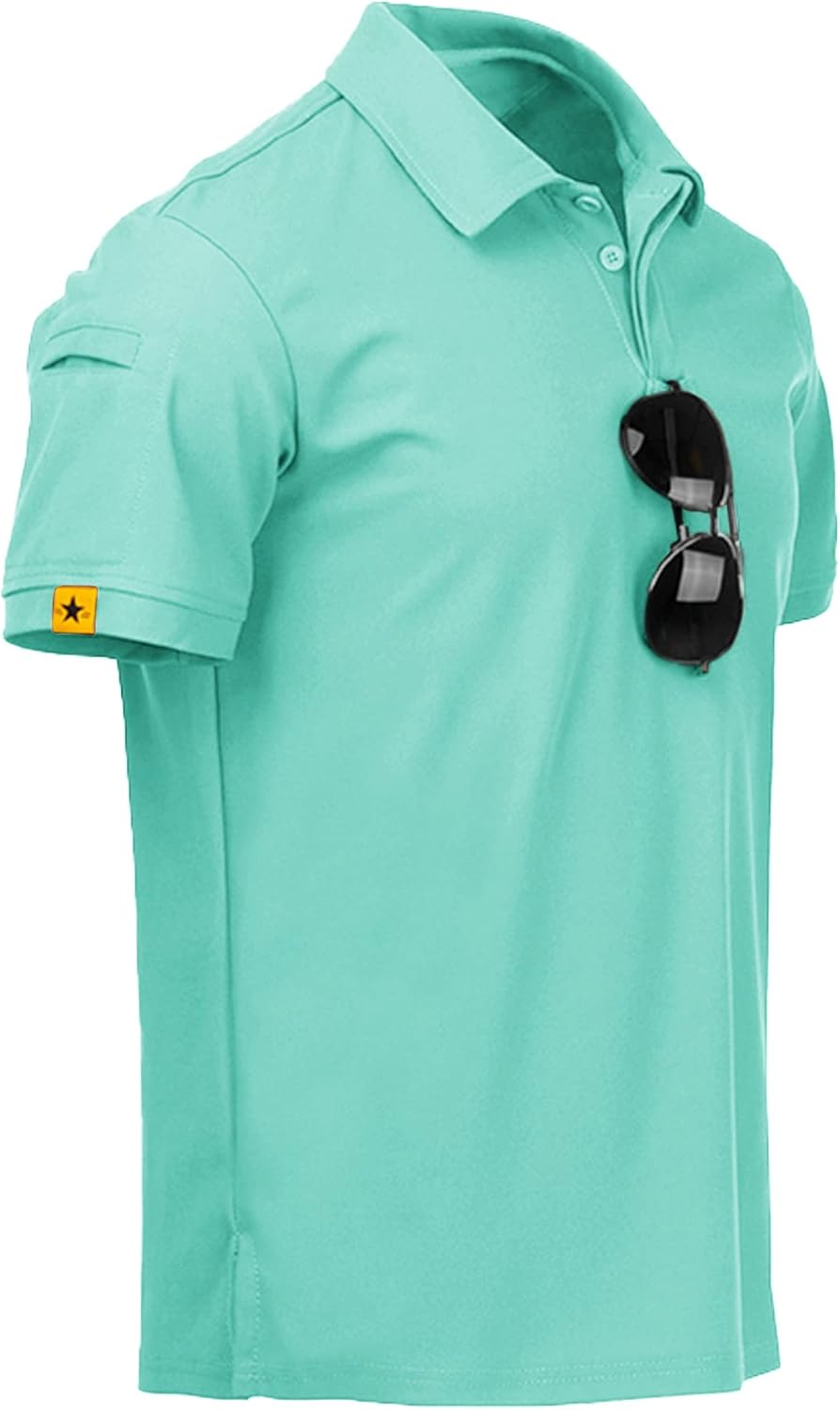 ZITY Men's Polo Shirt - Short Sleeve Tactical Golf Tee | Stylish Casual Athletic Wear