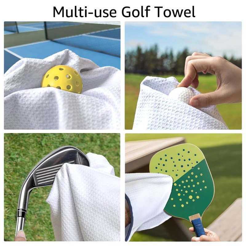 WUUCKOO It's me Hi I'm the Golfer Printed Pink Golf Towel, Funny Golf Towel for Golf Bag with Clip, Xmas Birthday Gifts for Golfer Golf Lover, Golf Gifts for Lady, Ladies Golf Towel, Women Golf Towel