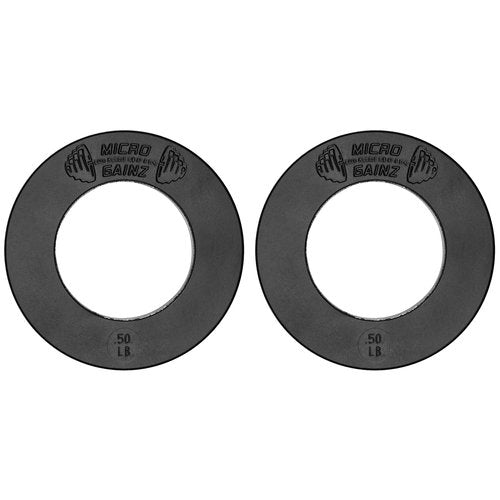 Micro Gainz Olympic Fractional Weight Plates Set, 8 Piece .50LB Olympic Weight Plates Set with Bag, Designed for Olympic Barbells for Strength Training and Micro Loading, Made in USA