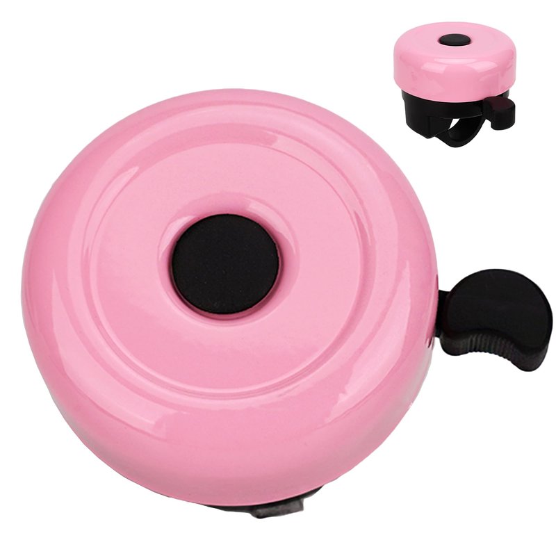 RidingRush Kids Bike Bell Girls – Cute Bicycle Bell for Boys & Girls, Easy-to-Install Handlebar Bell for Kids' Bikes (Pink)