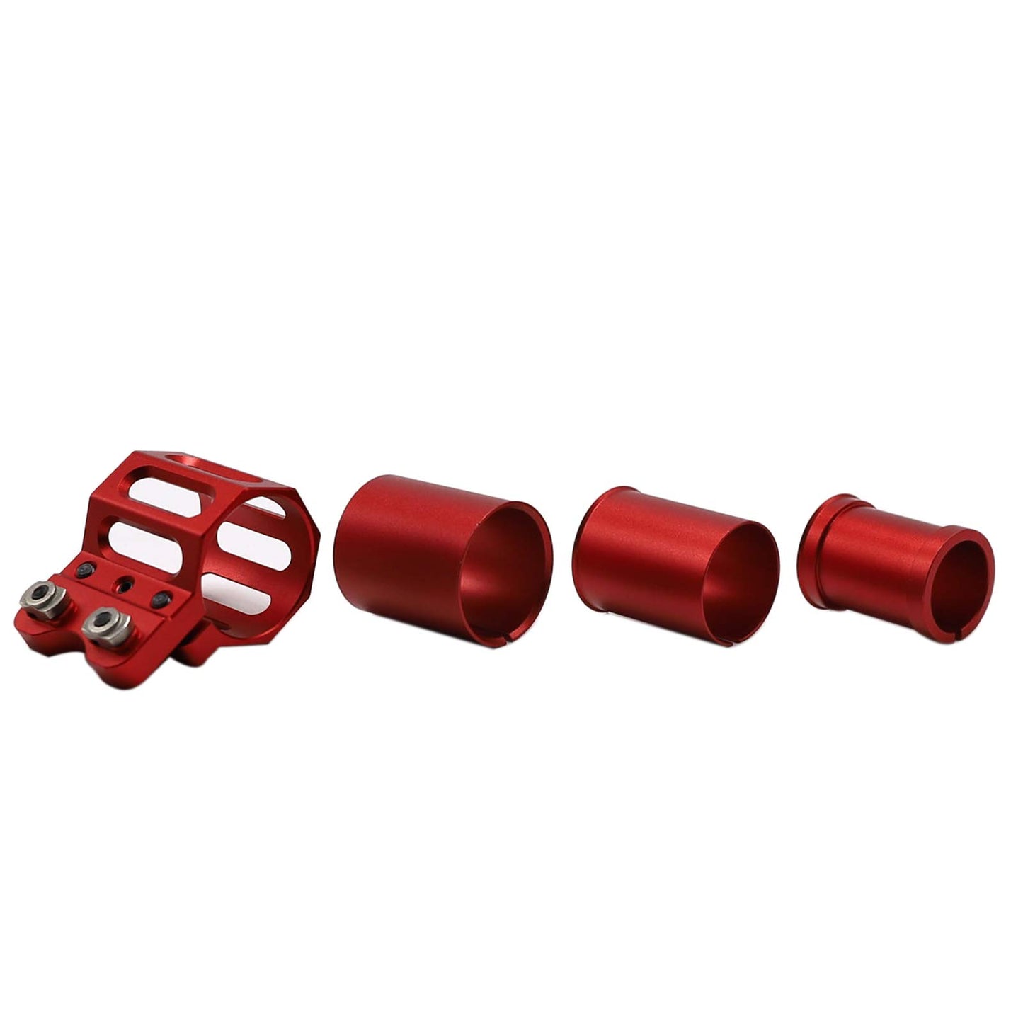 GOODTAC Offset Flashlight Ring Mount for M-System Rail-3 Mounting Inserts Included (Red)