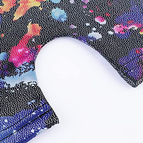 Girls Gymnastics Leotard - Shiny Mermaid Unicorn, 7-8 Years