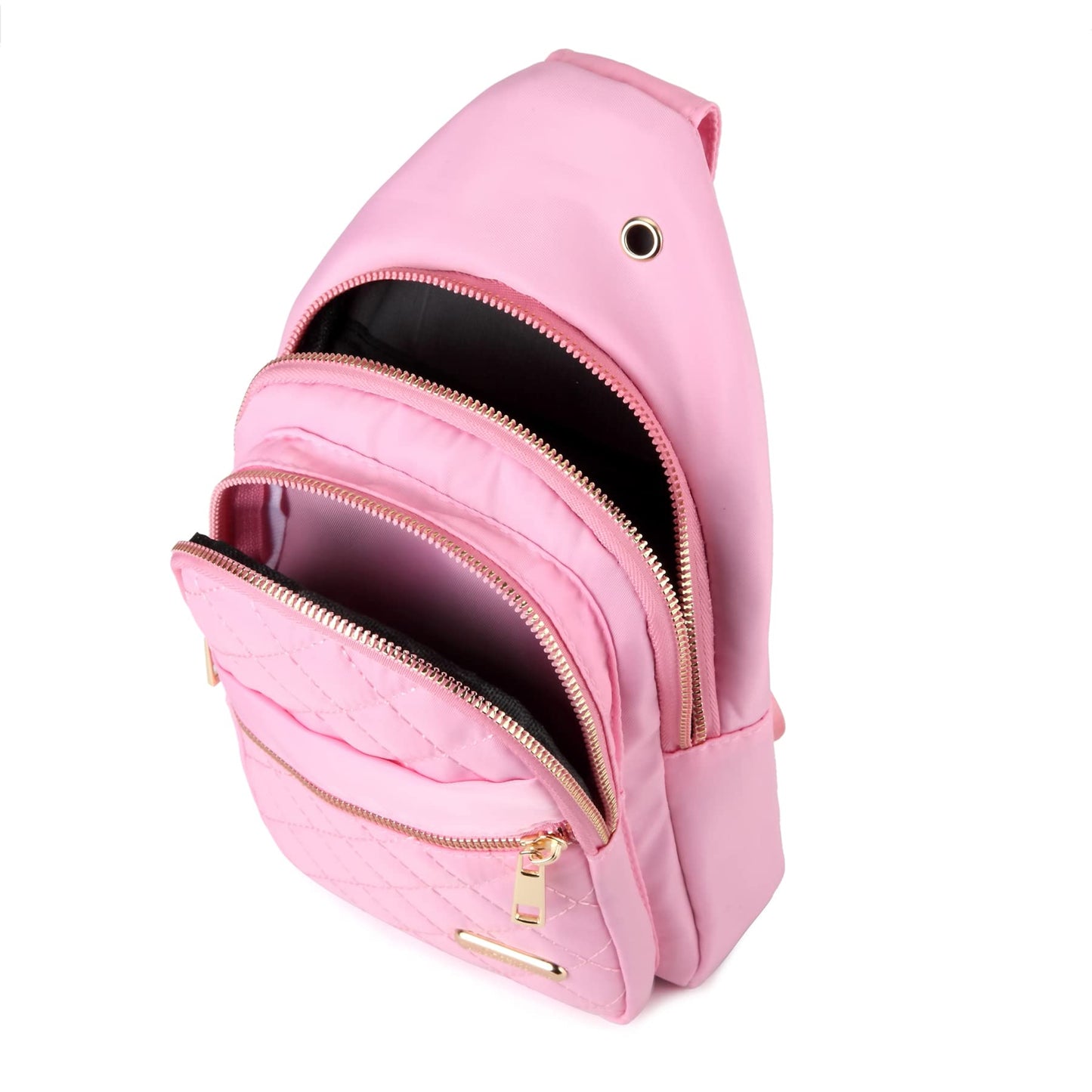 AOSTIHOT Small Crossbody Bags Sling Bag for Women, Sling Backpack Chest Daypack Cross Body for Travel Casual Running Hiking Pink