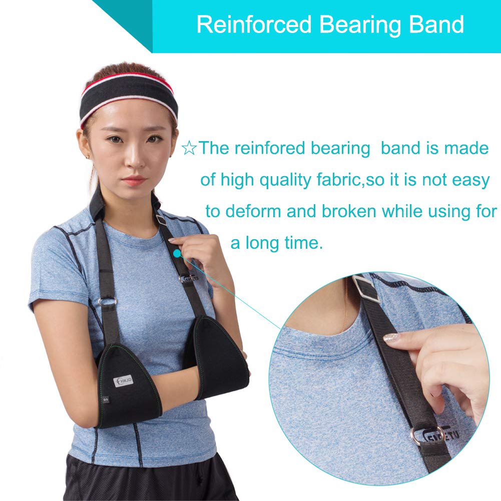 TANDCF Triangle Dislocated Arm Sling Shoulder Immobilizer Rotator Cuff Wrist Elbow Forearm Support Brace Strap with Soft Comfortable Padded Lightweight Simple for Broken & Fractured Arm