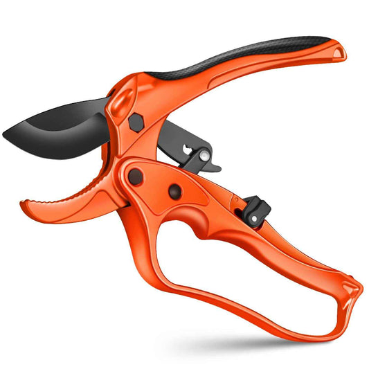 Rotbackmin Ratchet Anvil Pruning Shears for Gardening Heavy Duty, Labor-Saving Design Garden Clippers for Arthritis Weak Hands, 3/4" Cut Capacity Branch Cutter for Tree Trimming, Flower, Rose, Plant