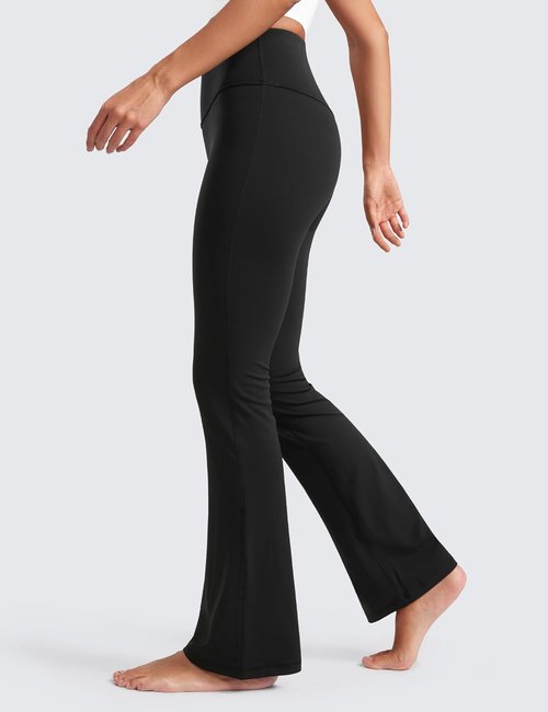 CRZ YOGA Flare Leggings - High Waist Bootcut Lounge Pants with Pocket | 29"/30.5"/32"/33.5" Sizes