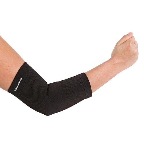 Back on Track Physio Elbow Brace 4-Way Stretch 1207 with Welltex Technology, Black, Large